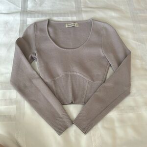 Abercrombie Corset Long sleeve Top